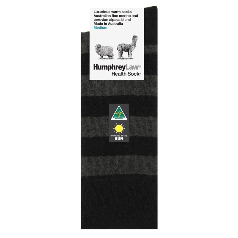 Humphrey Law Alpaca Wool Striped Health Sock image number 1